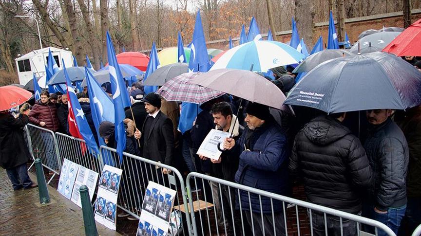 Demonstrators worldwide protest China's Uyghurs policy