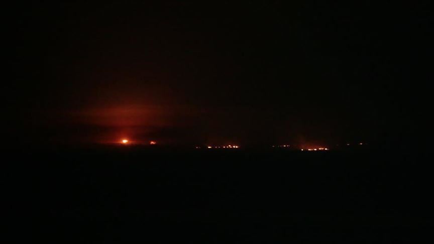 إرهابيو "ي ب ك/ بي كا كا" يستهدفون مواقع الجيش السوري بـ"درع الفرات" 