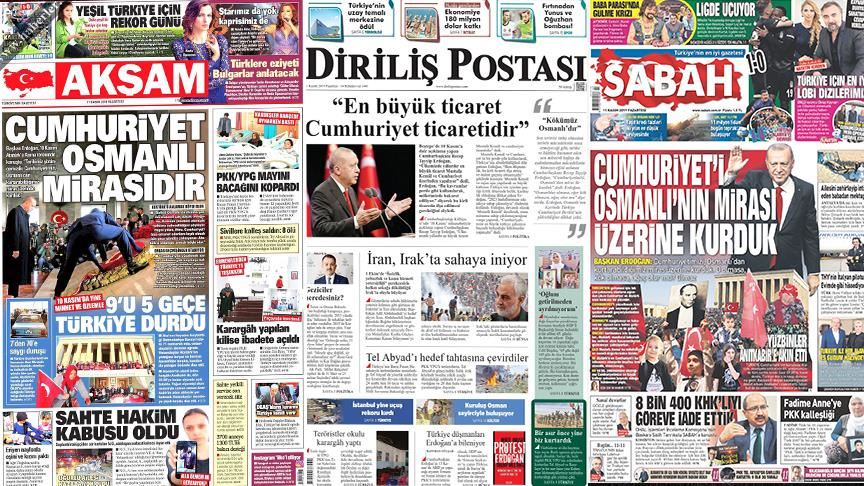 مهم‌ترین عناوین روزنامه‌های صبح امروز ترکیه