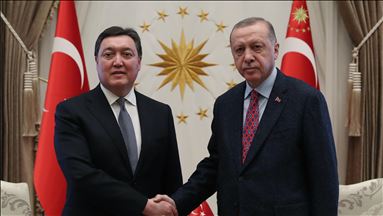 دیدار اردوغان با نخست وزیر قزاقستان در آنکارا