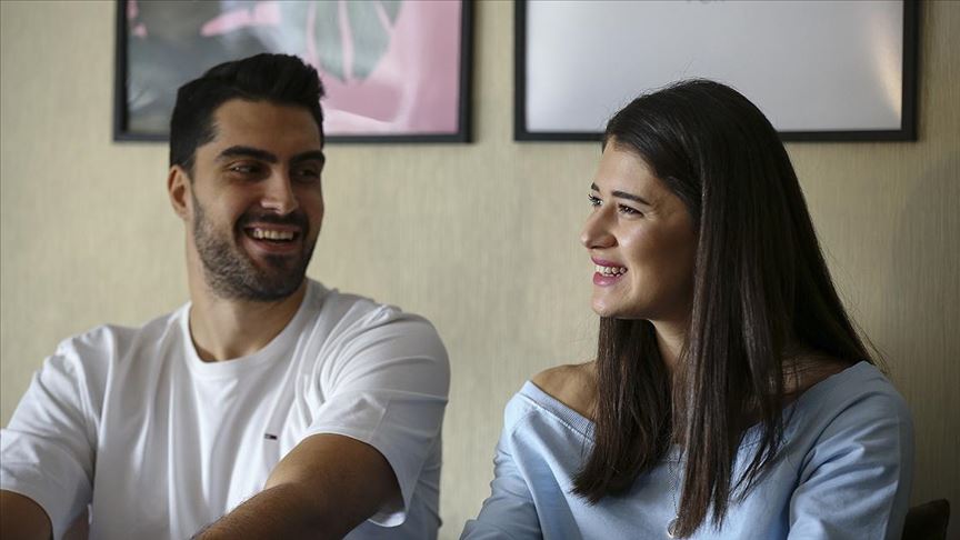 Voleybolla başlayan aşk evlilikle taçlandı
