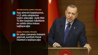 Cumhurbaşkanı Erdoğan: Kanal İstanbul Projesi'ni rafa kaldırmayız