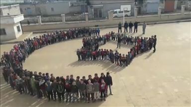 Suriyeli öğrencilerden Mehmetçik'e destek etkinliği