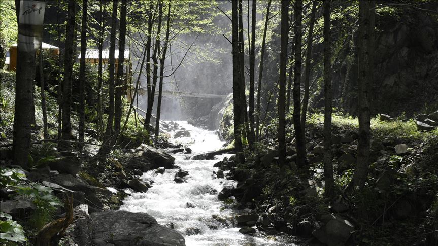 جاذبه بی‌نظیر آبشار چاغلایان‌دیبی ترکیه