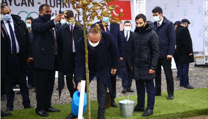 تشاووش أوغلو يشارك بحملة أذربيجان "نفَس للعالم، نفَس للمستقبل"