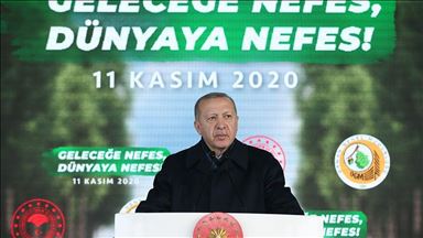 Turkey targets 7B saplings to be planted by 2023: President