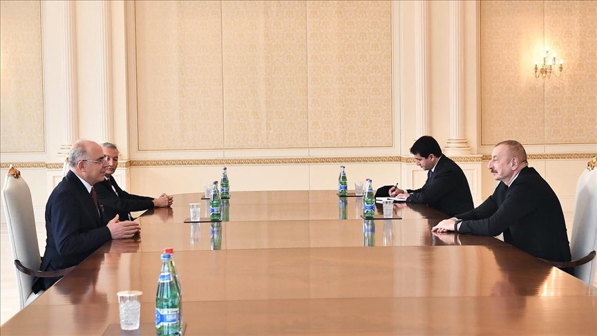 علی‌اف هیئت حزب حرکت ملی ترکیه را به حضور پذیرفت