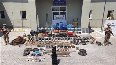 Saisie d’armes de l'organisation terroriste PKK dans l'est de la Turquie