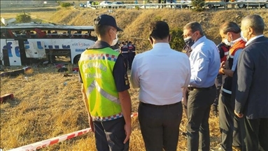 Turquie: 14 morts et 18 blessés dans un accident de bus