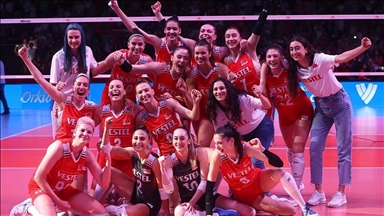 Türkiye win against Belgium in Volleyball Women's Nations League