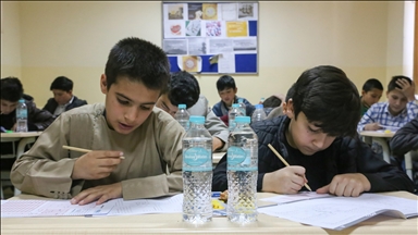 Afgan-Türk Maarif Okulları, yeni dönem öğrencilerini seçmek için sınav düzenledi