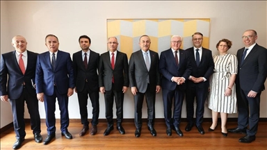 دیدار چاووش‌اوغلو با رئیس جمهور آلمان و معاون نخست وزیر اوکراین