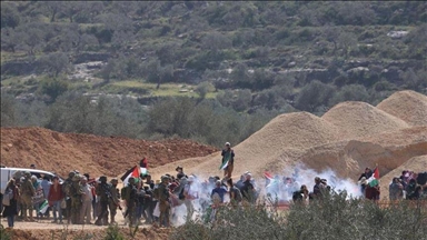 حمله نظامیان اسرائیل به تظاهرات فلسطینیان در کرانه باختری