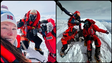 Norveçli Kristin Harila, "yüksekliği 8 bin metreyi aşan tüm dağlara en hızlı tırmanan kadın" oldu