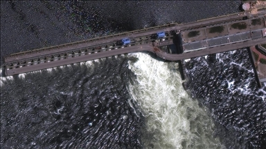 بر اثر فرو ریختن سد کاخوفکا اوکراین خانه‌ها در منطقه خرسون زیر آب رفتند