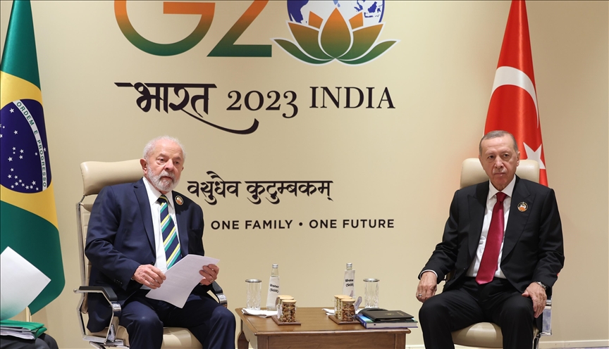 دیدار روسای جمهور ترکیه و برزیل در دهلی‌نو