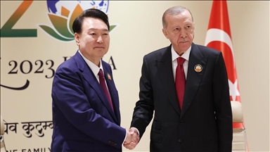 Serokomar Erdogan bi Serokê Dewletê yê Koreya Başûr Yoon ra hat cem hev