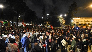 مظاهرة في إيطاليا للتضامن مع غزة