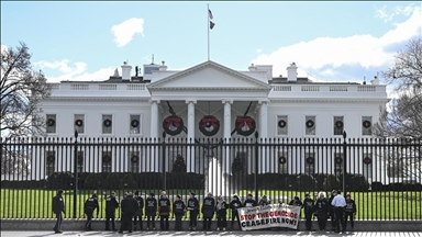 Еврејски активисти се врзале со синџири за оградата на Белата куќа и побарале прекин на огнот во Газа