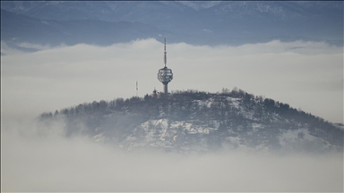 Bosnian capital Sarajevo covered by smog