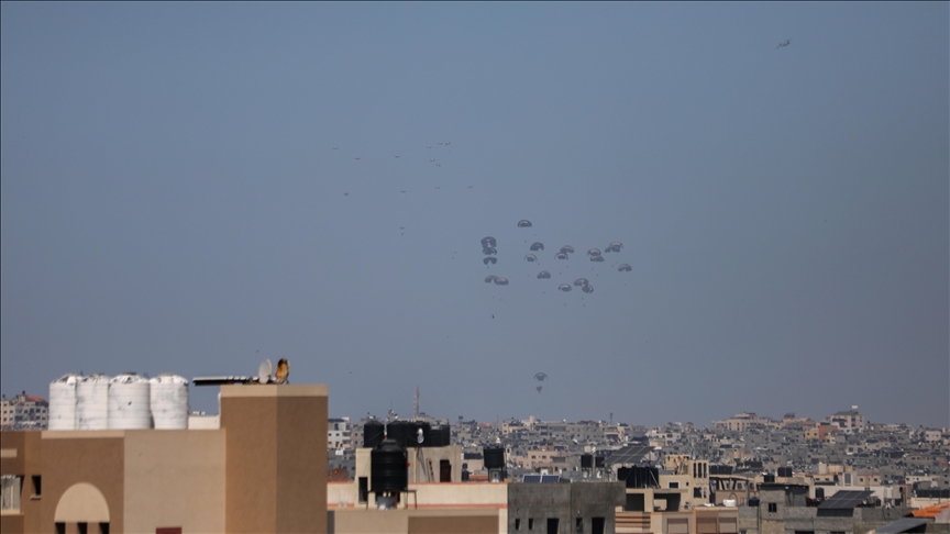 US conducts humanitarian airdrops into Gaza