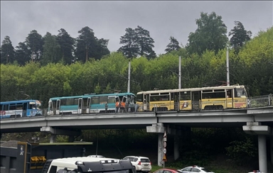В российском городе Кемерово столкнулись два трамвая,109 пострадавших