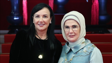 Türkiye’s first lady meets her Albanian counterpart in Tirana