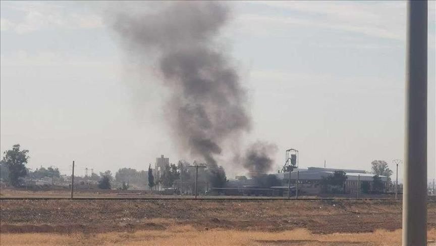 غارة إسرائيلية على قرية بمحافظة حمص السورية 