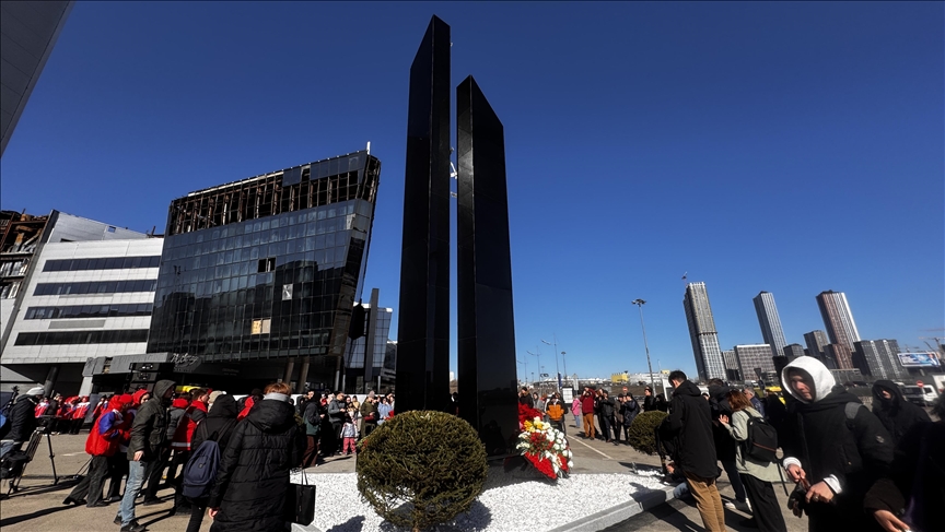 Russia unveils memorial dedicated to victims of Crocus City Hall