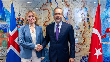 Turkish foreign minister meets his Icelandic counterpart in Brussels