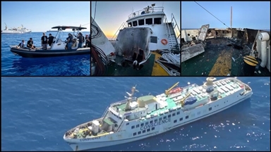 Gaza-bound aid ship attacked off Malta awaits permission to dock