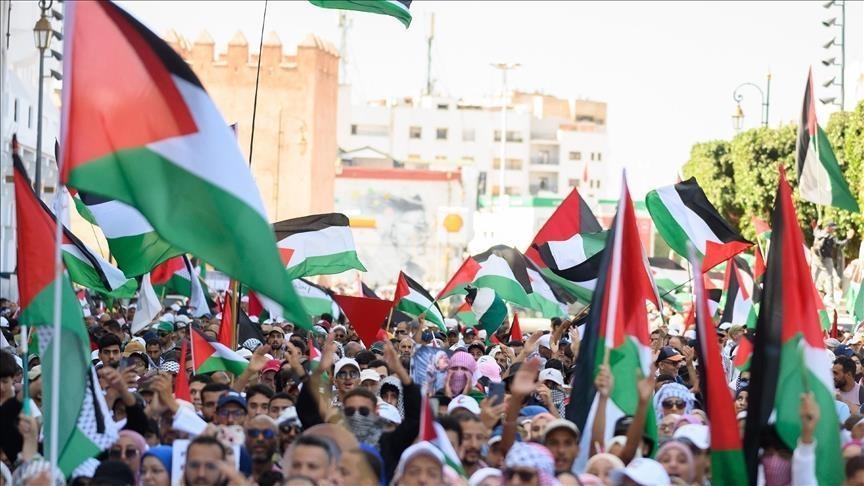 للأسبوع الـ79.. آلاف المغاربة يتظاهرون دعما لغزة والأقصى
