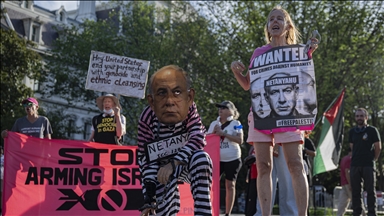 Protestë para Shtëpisë së Bardhë kundër kryeministrit izraelit Netanyahu