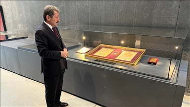 Samsun'un 101 yıl sonra kavuştuğu istiklal madalyası müzede sergilenmeye başladı