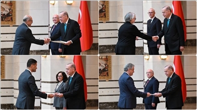 الرئيس أردوغان يتسلم أوراق اعتماد سفراء 4 دول