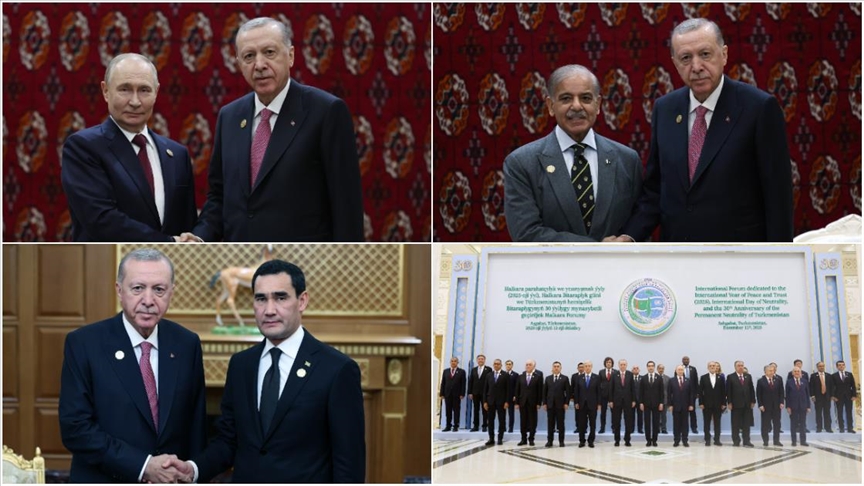 Президент Эрдоган провел ряд встреч на полях Международного форума мира и доверия