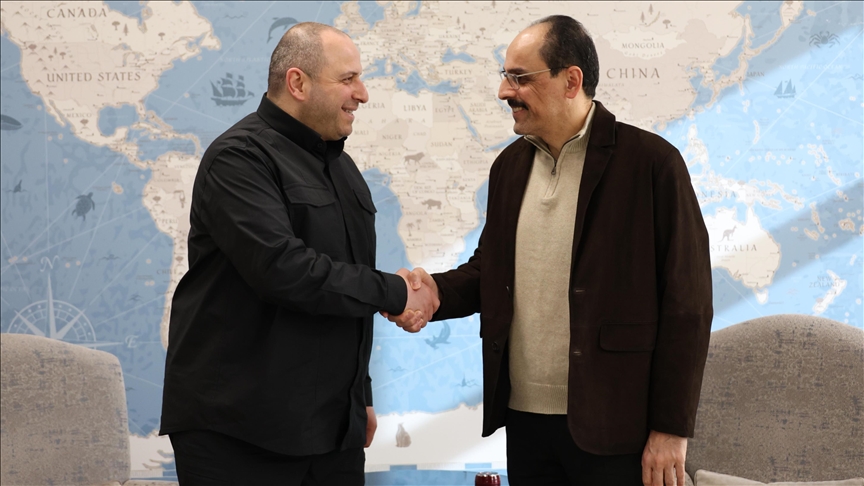 Turkish intelligence chief Kalin holds talks with Ukraine’s Security Council Secretary Umerov