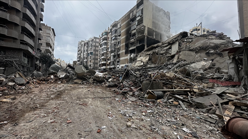 Damage from Israeli airstrikes in southern Lebanon