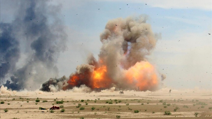 حەشدی شەعبی: "بۆردومانی بارەگاکانمان کوژرانی کەسێک و برینداربوونی چوار چەکداری دیکەی لێکەوتەوە"