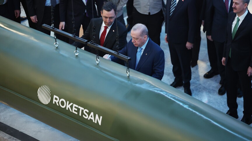 Turkish president visits new production facilities of defense firm ...