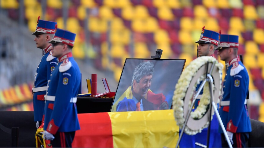 Rumen teknik adam Mircea Lucescu, son yolculuğuna uğurlanıyor
