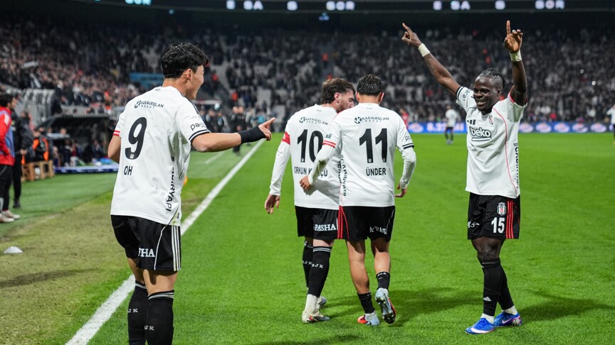 Beşiktaş'tan 4 gollü galibiyet