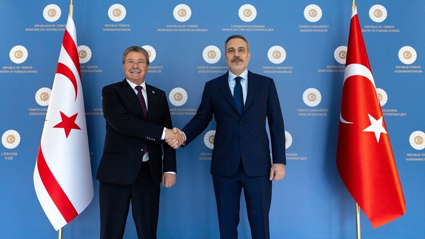 Dışişleri Bakanı Fidan, KKTC Başbakanı Üstel ile Ankara'da görüştü