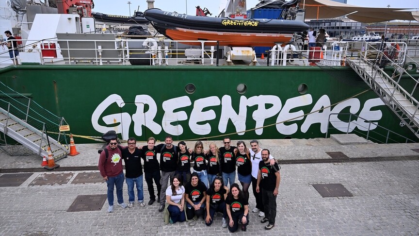 Greenpeace "Gazze'deki soykırımı durdurmak için" ilk kez Küresel Sumud Filosu'na katıldı