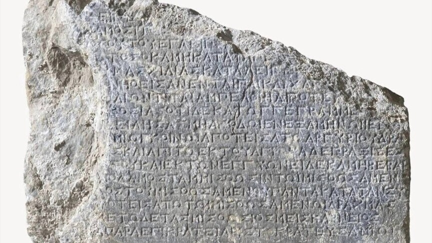 **Amos Antik Kenti'ne Ait 2 Bin 200 Yıllık "Kira Sözleşmesi" Gün Yüzüne Çıkarıldı**