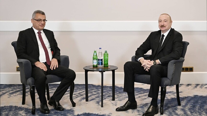 Azerbaycan Cumhurbaşkanı Aliyev ile KKTC Cumhurbaşkanı Erhürman, Antalya'da görüştü