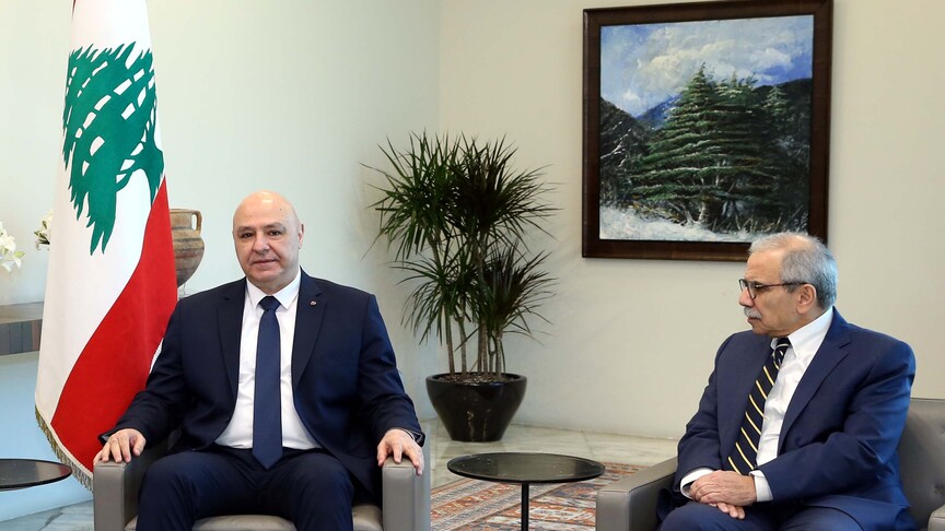 Lübnan Cumhurbaşkanı ve Başbakanı ateşkes sonrası dönemi görüştü