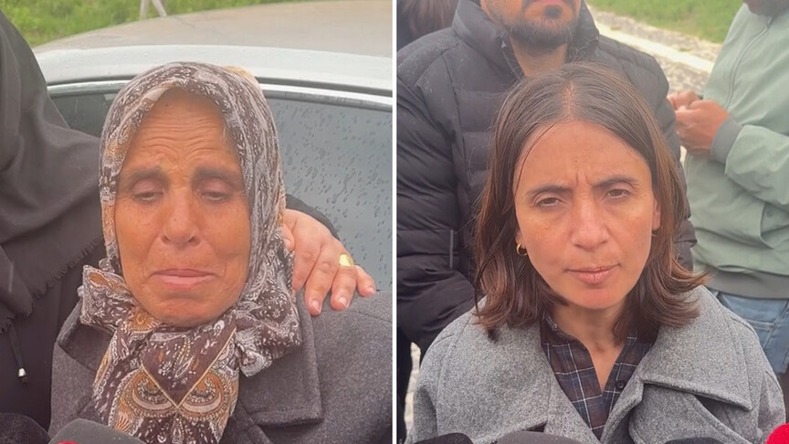 Gülistan Doku'nun anne ve ablası tutuklamalar sonrası gazetecilere açıklama yaptı