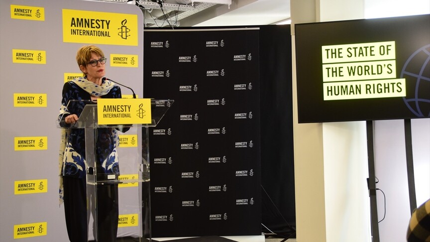 Af Örgütü Genel Sekreteri Callamard, bazı ülkelerin insan haklarının temellerini sarstığını belirtti