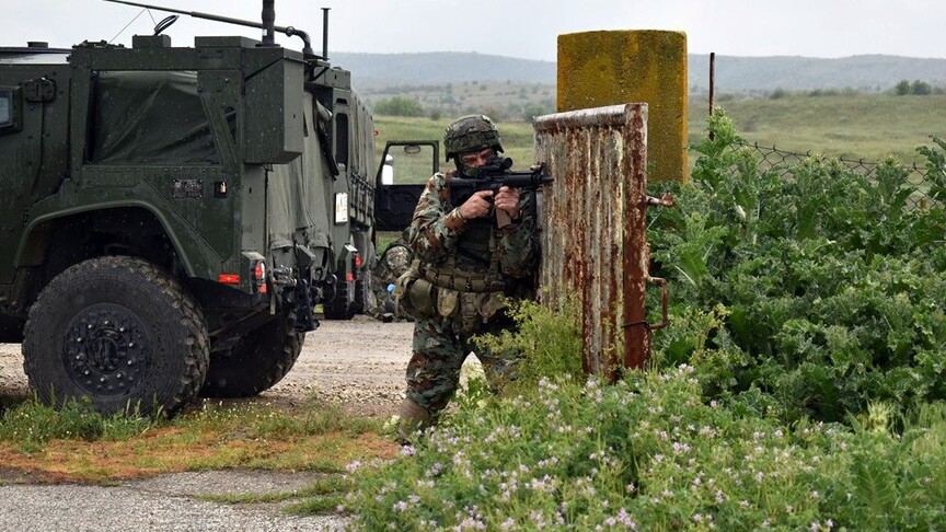 Vazhdon stërvitja  BLESOK 26   realizohen aktivitete të orientuara drejt kryerjes së detyrave taktike